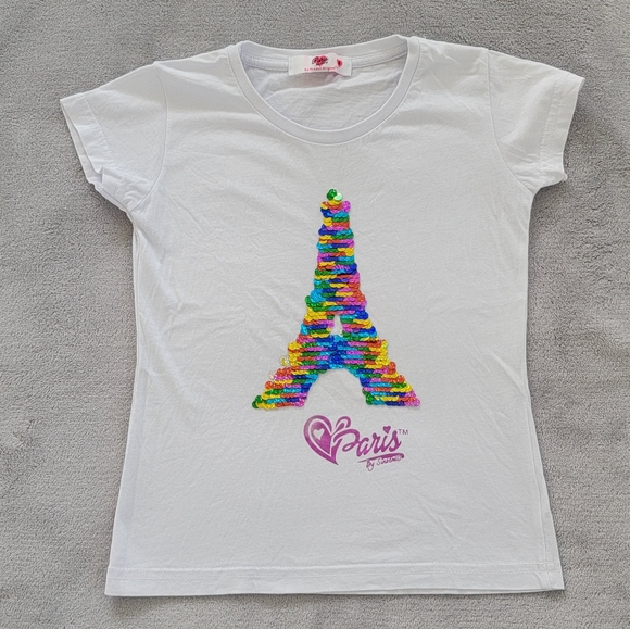 Paris So Girly Other - Paris So Girly Eiffel Tower Girls Shirt